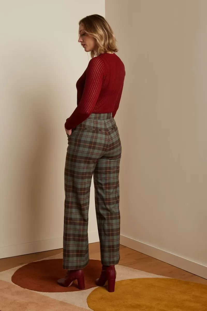 Vrouw King Louie Broeken-Alba Pants Jones Check