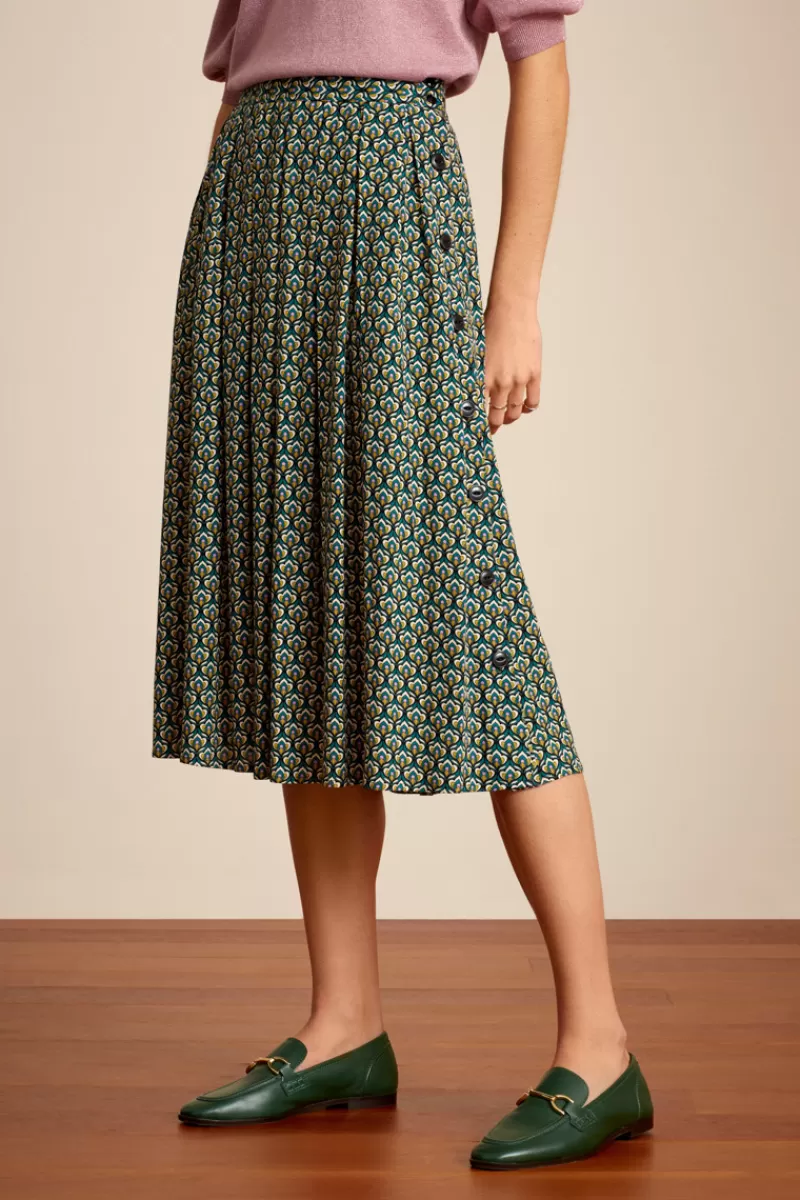 Vrouw King Louie Rokken-Arianna Pleat Skirt Pinar