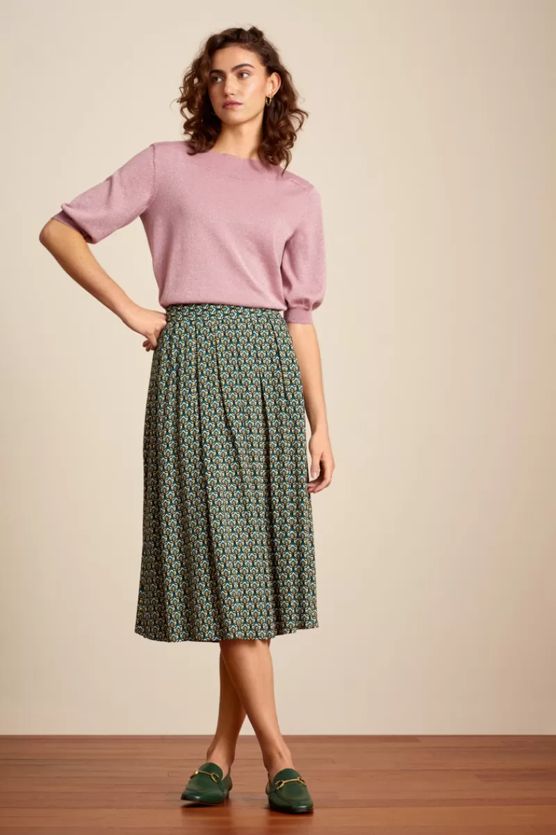 Vrouw King Louie Rokken-Arianna Pleat Skirt Pinar