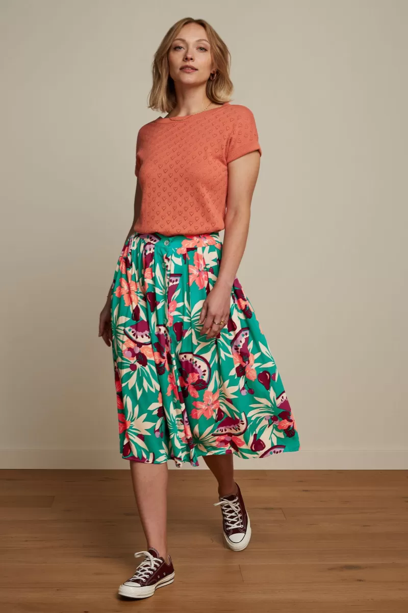 Vrouw King Louie Rokken-Arianna Pleat Skirt Riri