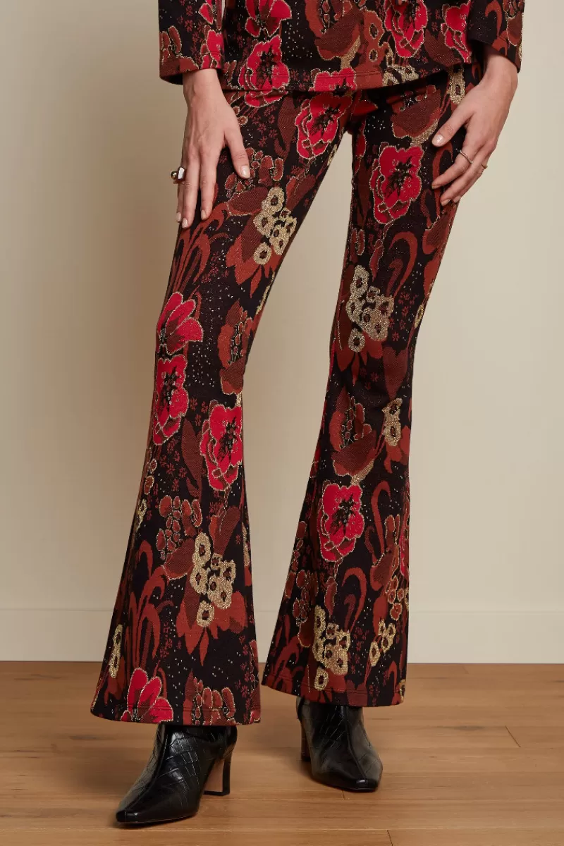 Vrouw King Louie Broeken-Border Flared Pants Bloomsbury