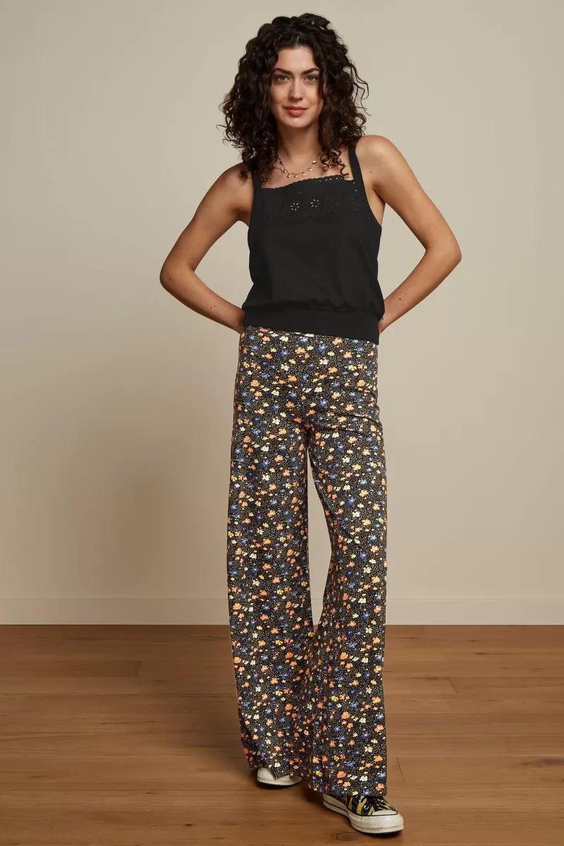 Vrouw King Louie Broeken-Border Palazzo Pants Lopez