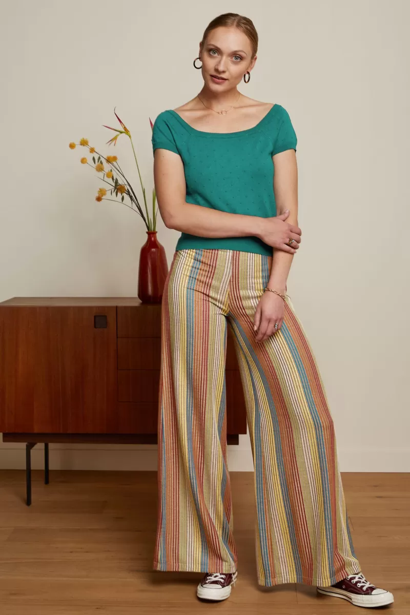 Vrouw King Louie Broeken-Border Palazzo Pants Merolla