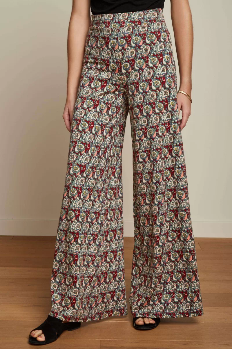 Vrouw King Louie Broeken-Border Palazzo Pants Navarro