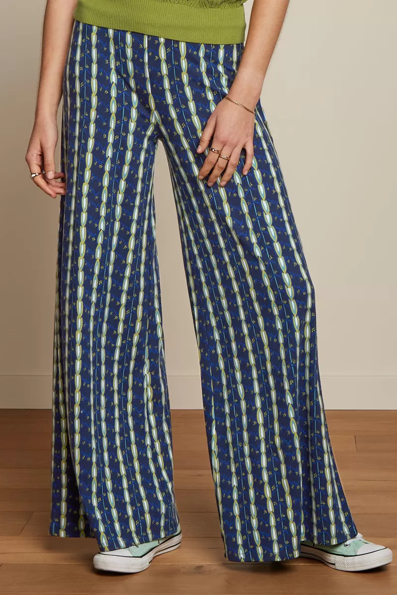 Vrouw King Louie Broeken-Border Palazzo Pants Saba