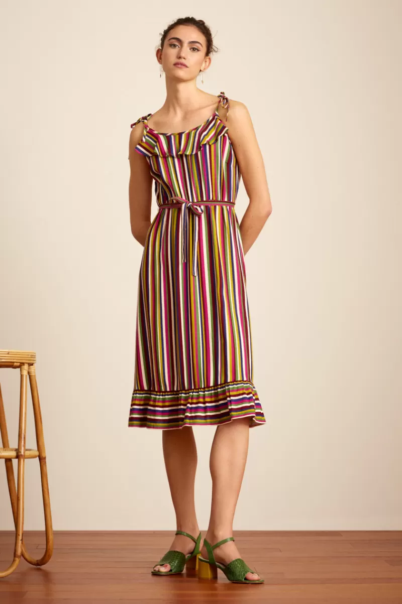 Vrouw King Louie Jurken-Camilla Dress Clara Stripe