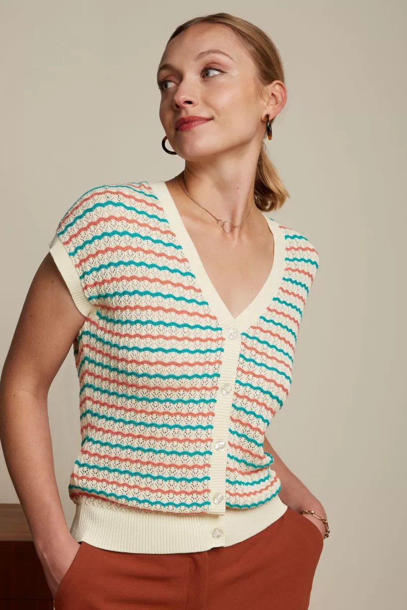 Vrouw King Louie Tops & Shirts-Cardi V Top Florio