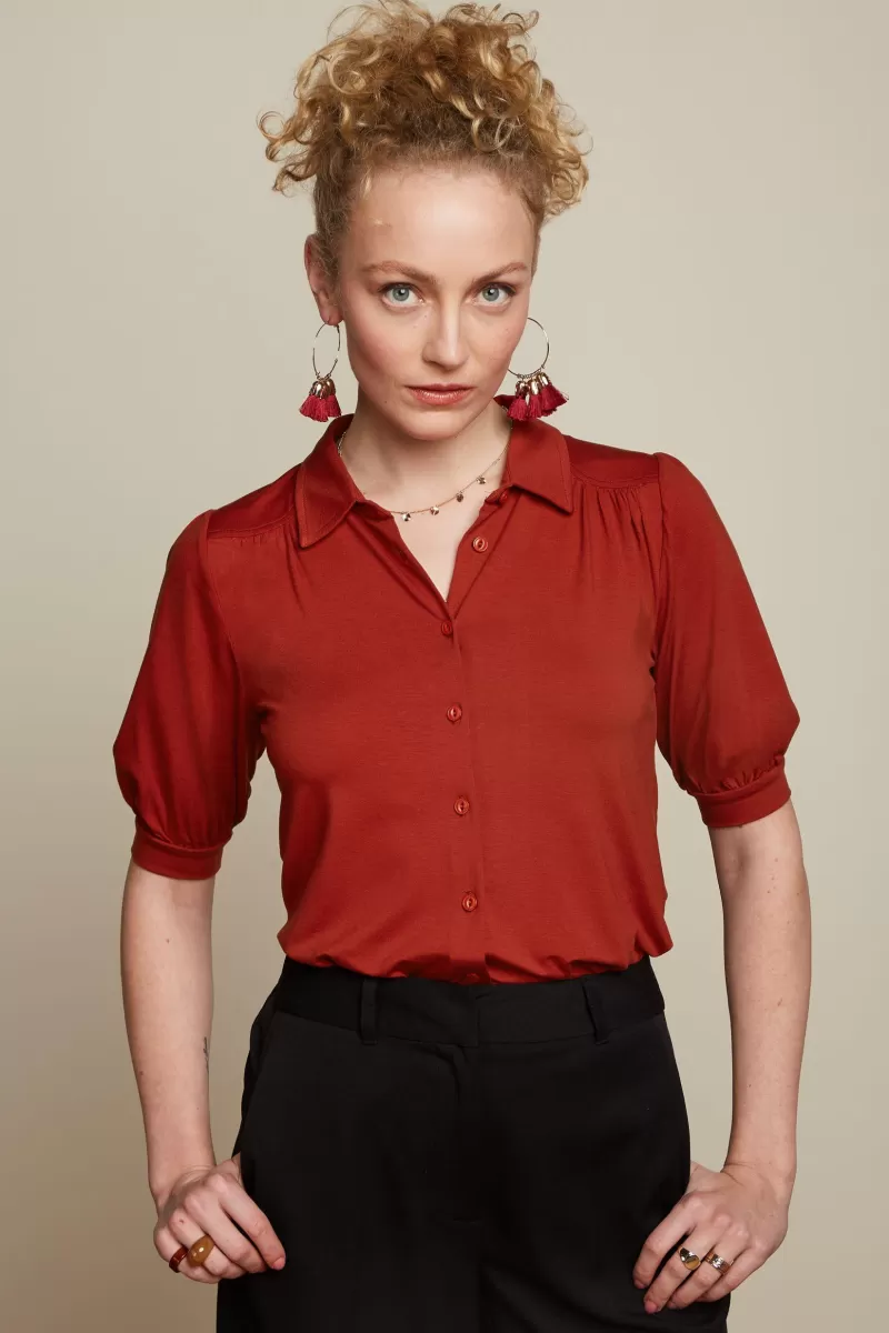 Vrouw King Louie Blouses-Carina Blouse Ecovero Light