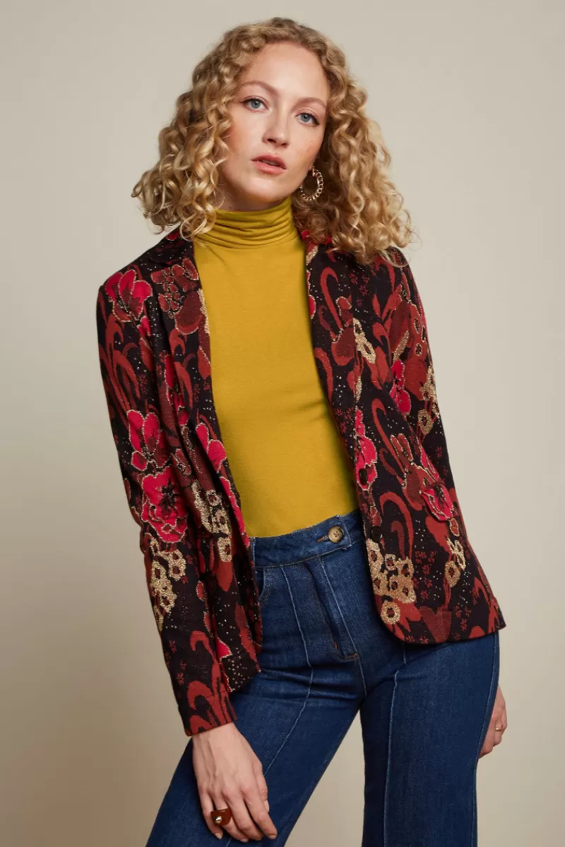 Vrouw King Louie Jassen & Blazers-Daisy Long Blazer Bloomsbury