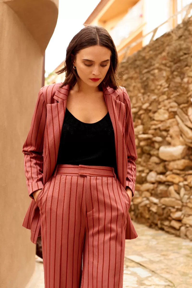 Vrouw King Louie Jassen & Blazers-Dinah Blazer Cubano Stripe