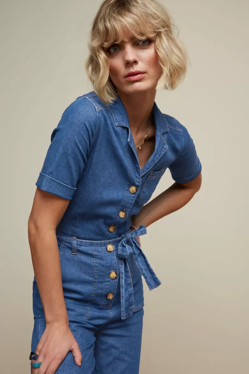 Vrouw King Louie Jumpsuits-Gracie Jumpsuit Chambray