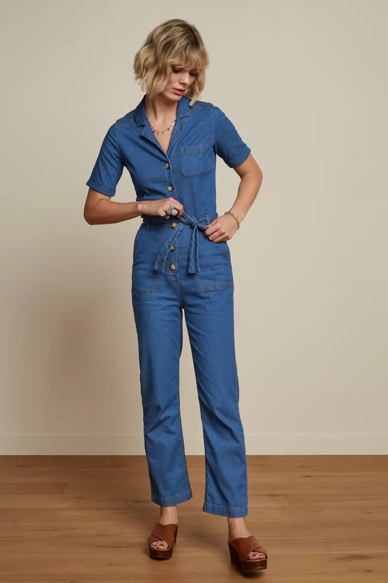 Vrouw King Louie Jumpsuits-Gracie Jumpsuit Chambray