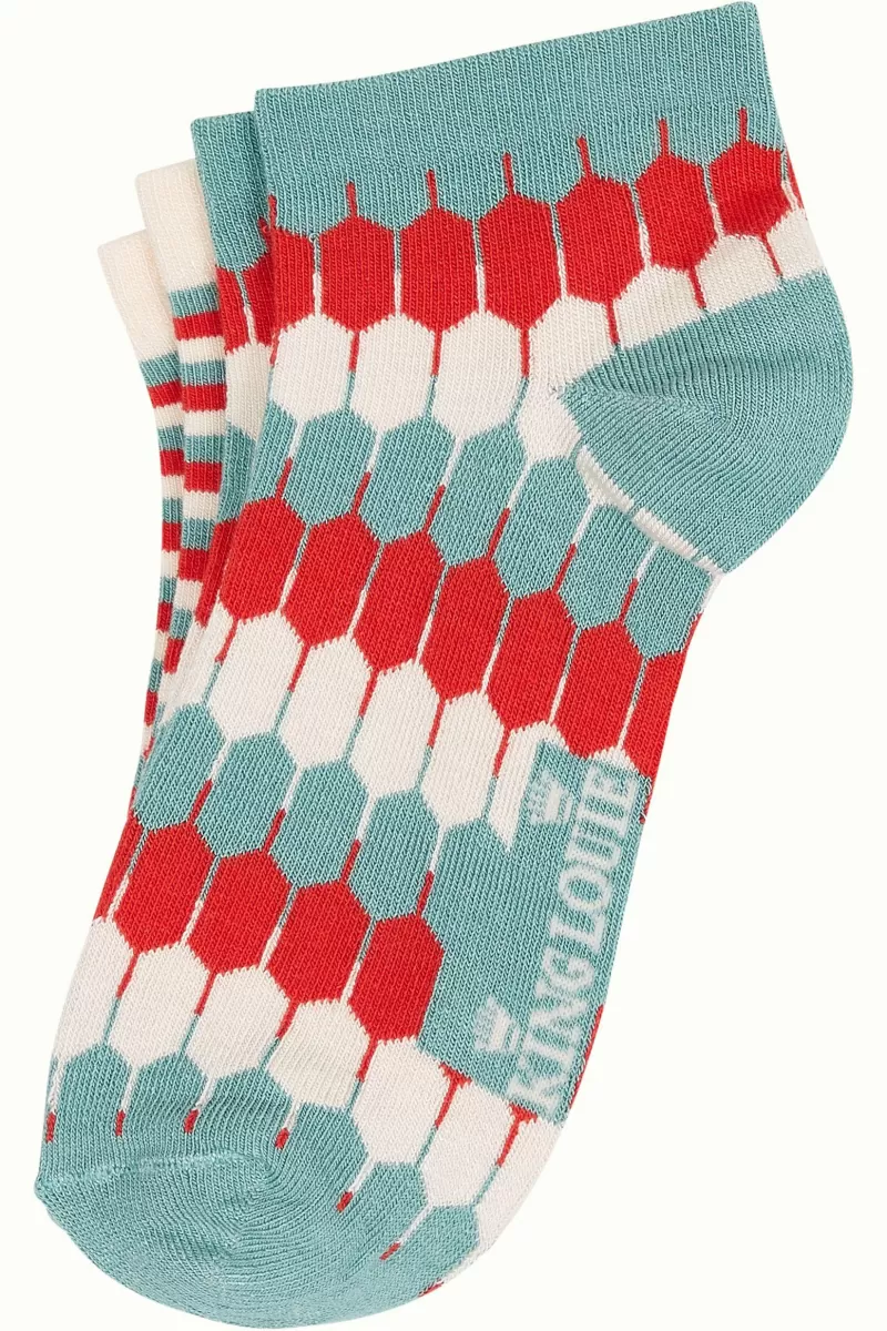 Vrouw King Louie Vintage Accessoires-Half Socks 2-Pack Cimier