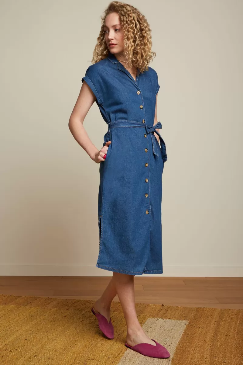 Vrouw King Louie Jurken-Irene Dress Chambray