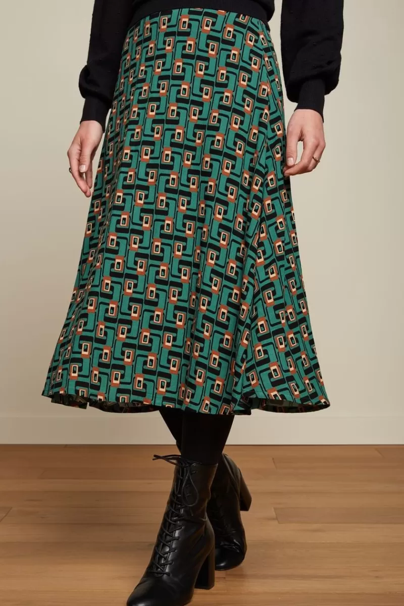 Vrouw King Louie Rokken-Juno Midi Skirt Cameo