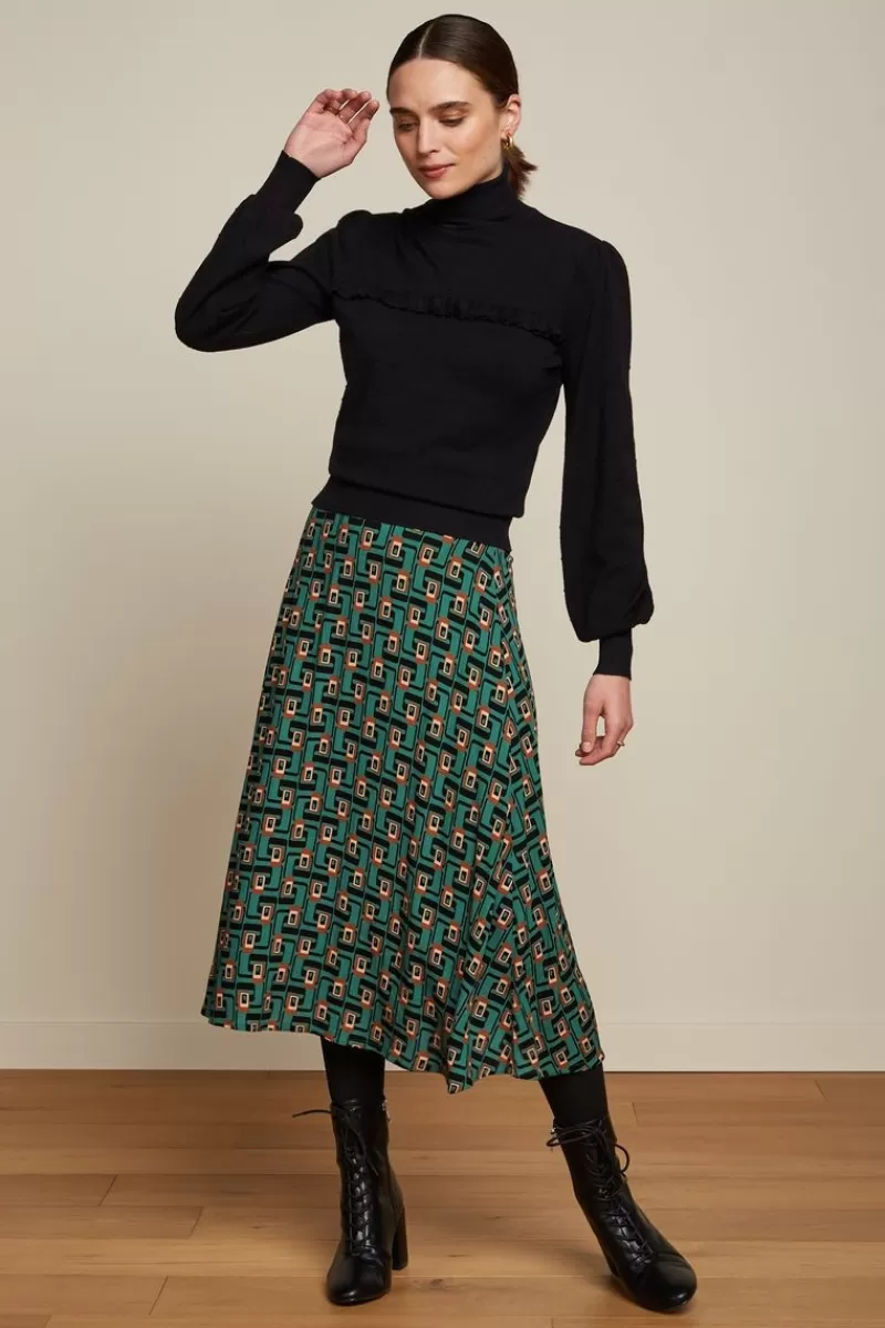 Vrouw King Louie Rokken-Juno Midi Skirt Cameo