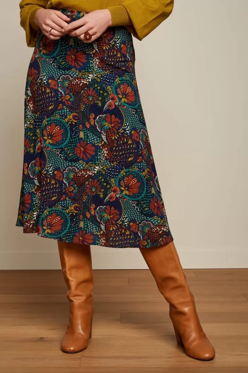 Vrouw King Louie Rokken-Juno Midi Skirt Clubbin