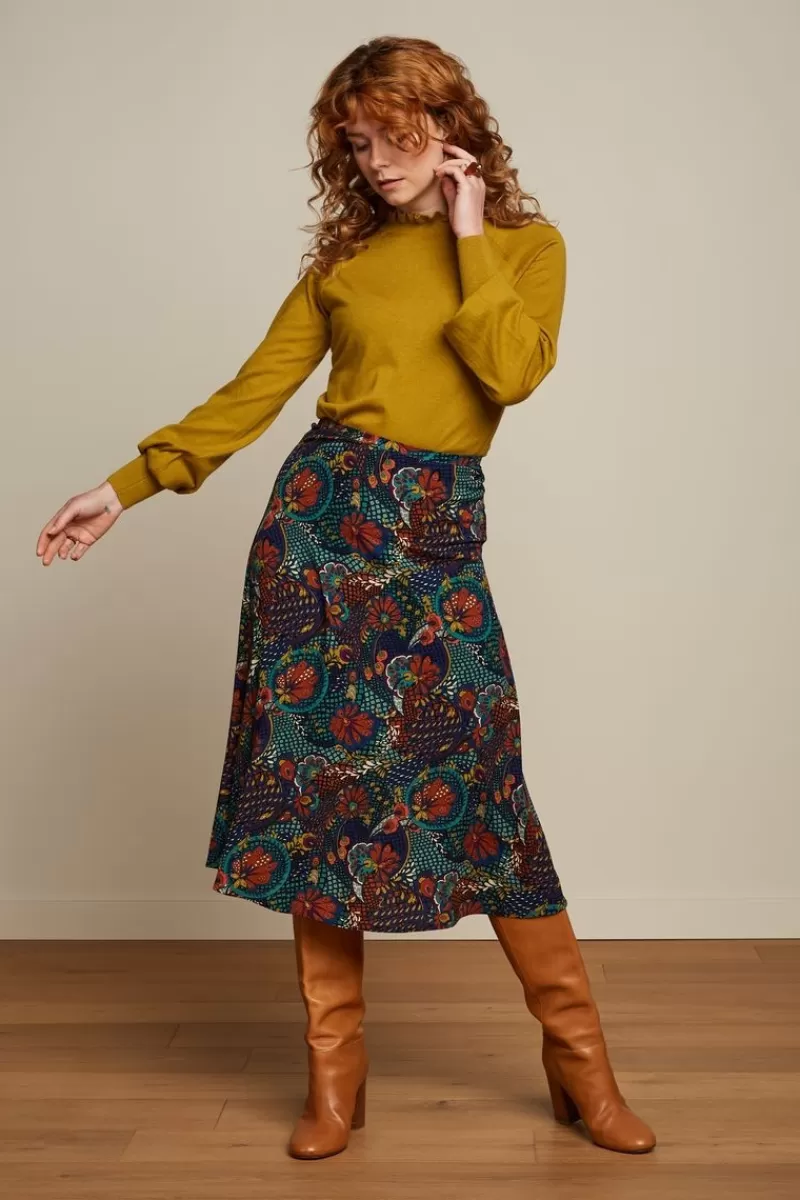 Vrouw King Louie Rokken-Juno Midi Skirt Clubbin