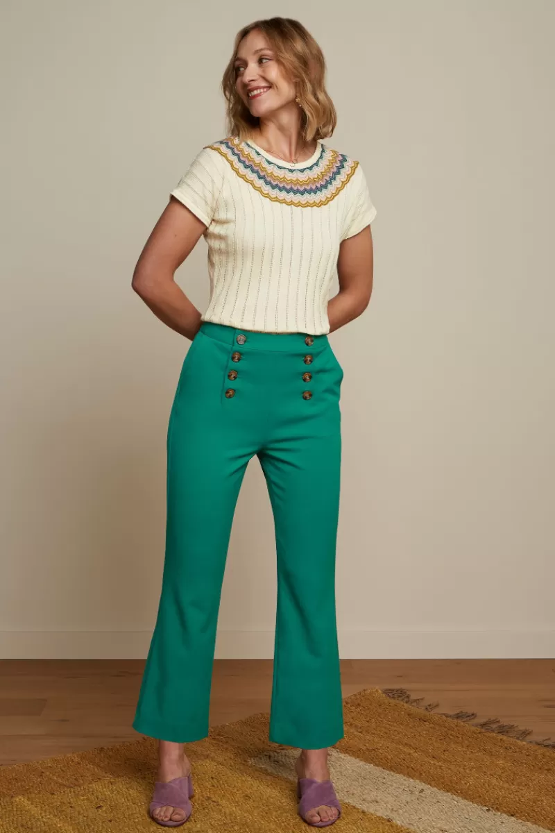 Vrouw King Louie Broeken-Lara Sailor Cropped Pants Broadway