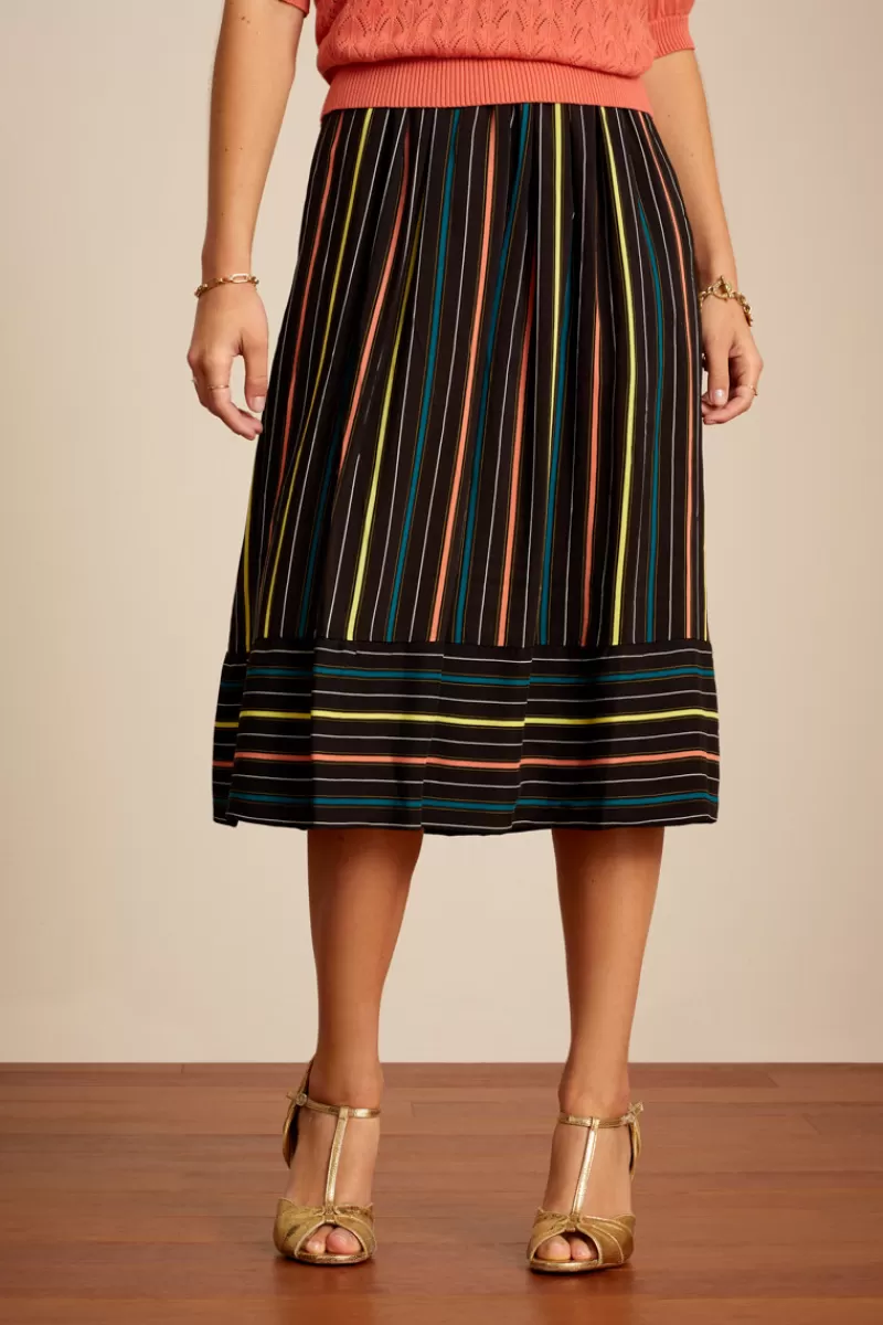 Vrouw King Louie Rokken-Layla Skirt Oleo Stripe