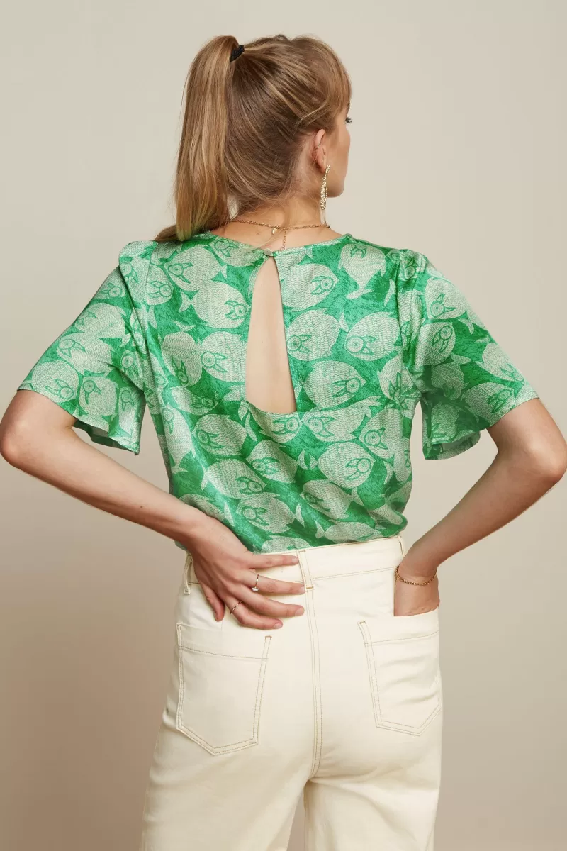 Vrouw King Louie Blouses-Lizzy Top Luna