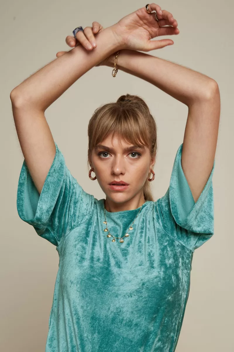 Vrouw King Louie Tops & Shirts-Lizzy Top Uni Pepper