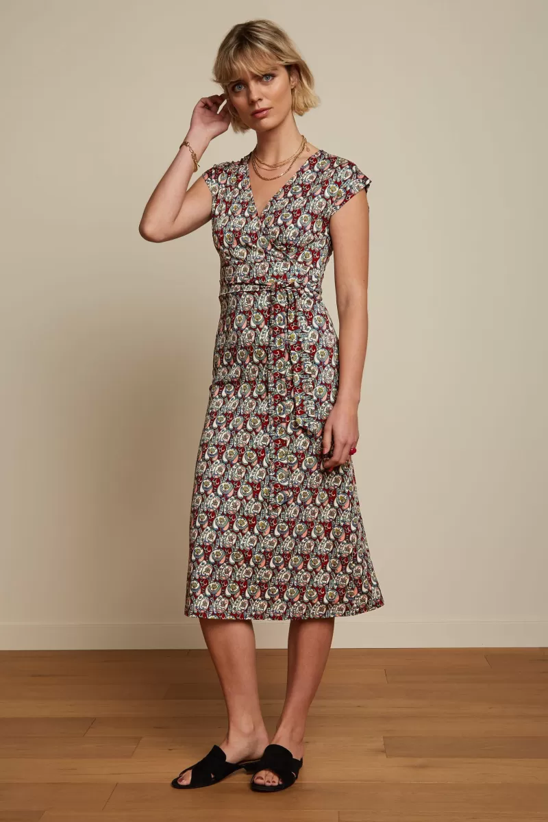 Vrouw King Louie Jurken-Lot Midi Dress Navarro