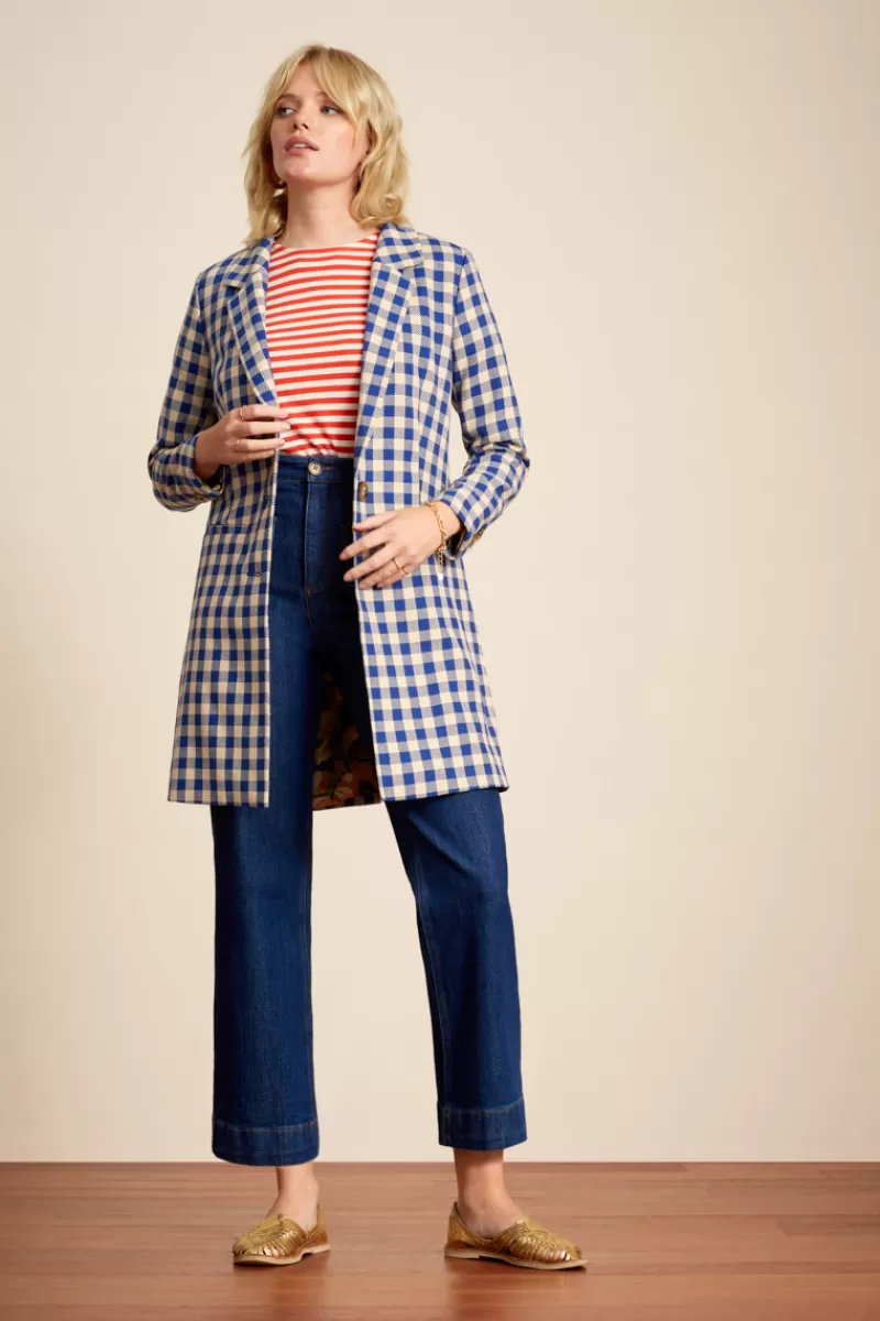 Vrouw King Louie Jassen & Blazers-Lotte Coat Nimes Check