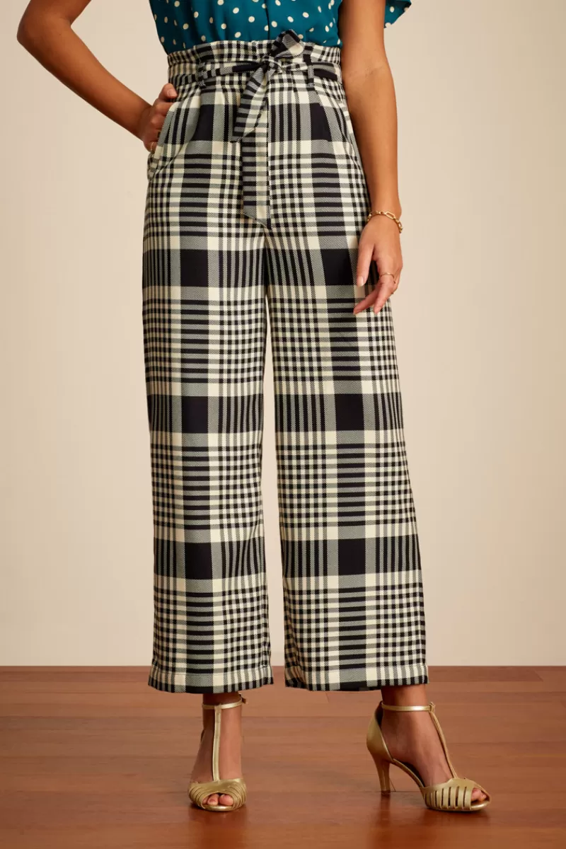 Vrouw King Louie Broeken-Neva Cropped Pants Resort Check