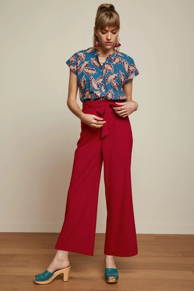 Vrouw King Louie Broeken-Neva Cropped Pants Timba