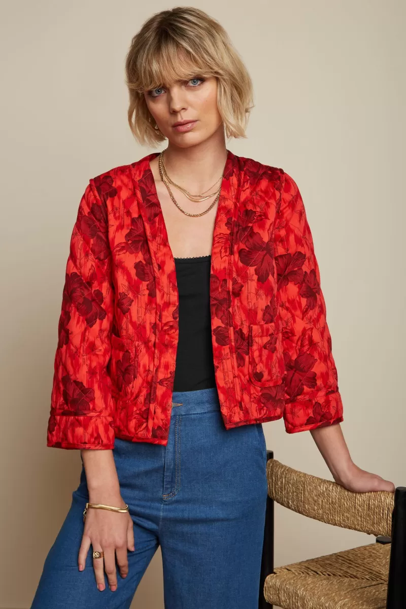 Vrouw King Louie Jassen & Blazers-Noor Quilted Jacket Marlow