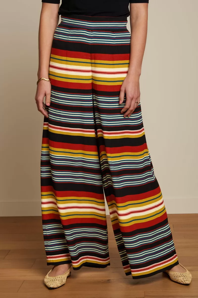 Vrouw King Louie Broeken-Palazzo Pants Maxim Stripe