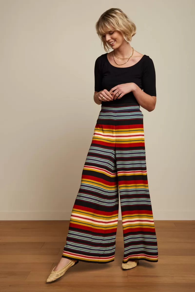 Vrouw King Louie Broeken-Palazzo Pants Maxim Stripe