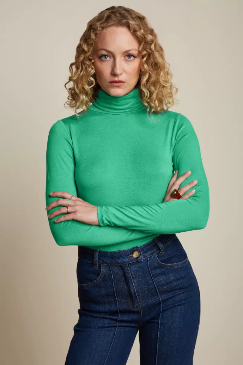 Vrouw King Louie Tops & Shirts-Rollneck Top Ecovero Light