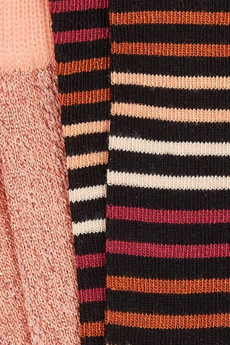 Vrouw King Louie Vintage Accessoires-Socks 2-Pack Mariani Stripe