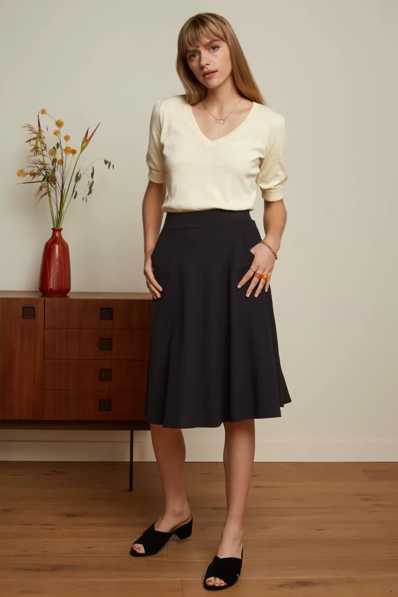 Vrouw King Louie Rokken-Sofia Midi Skirt Milano Crepe