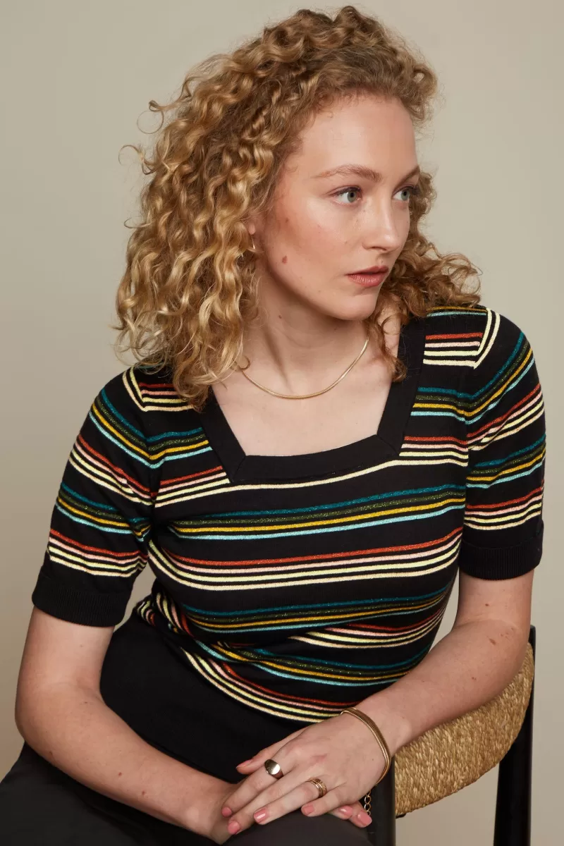 Vrouw King Louie Tops & Shirts-Square Top Riera Stripe