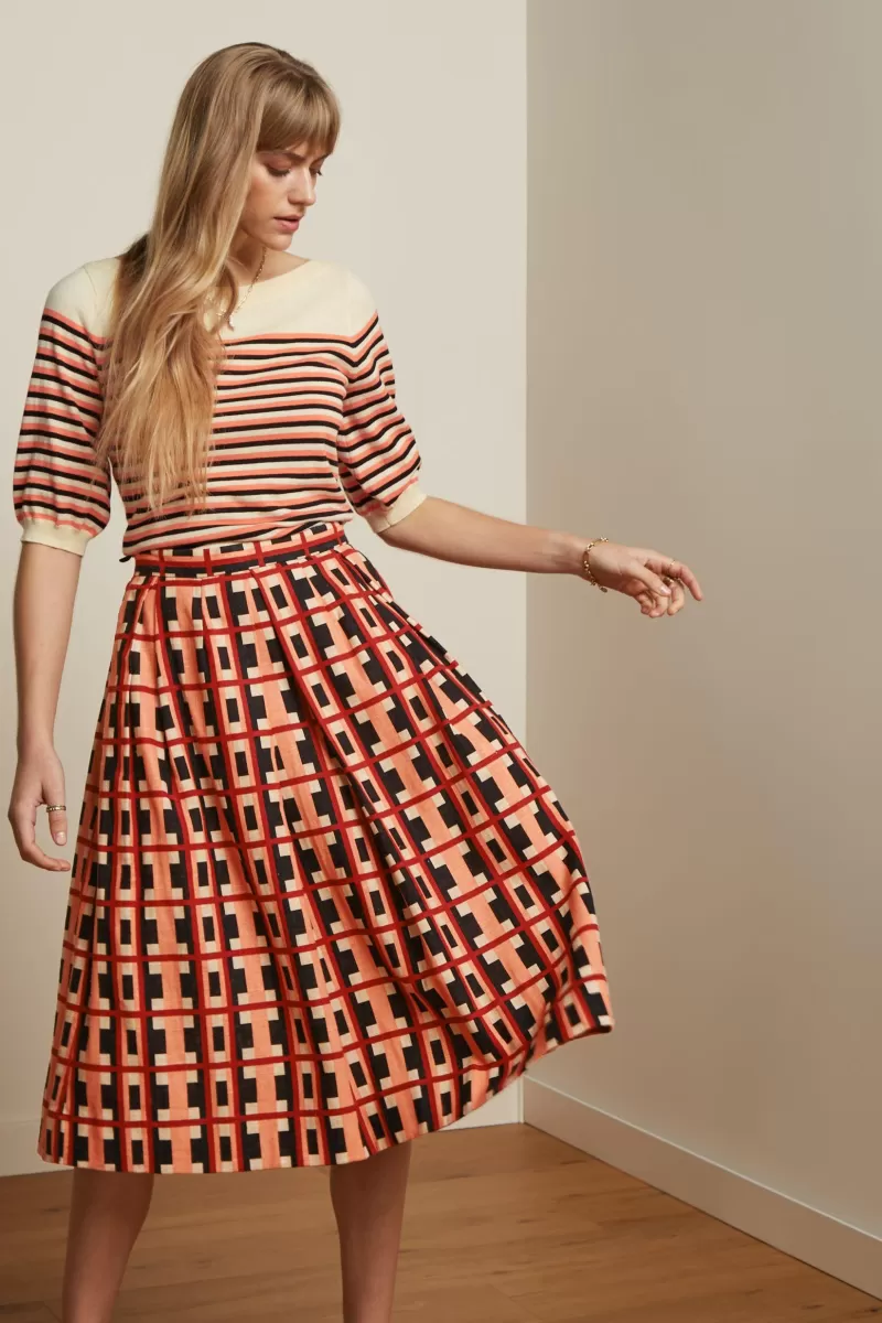 Vrouw King Louie Rokken-Suzette Pleat Skirt Rapezzi