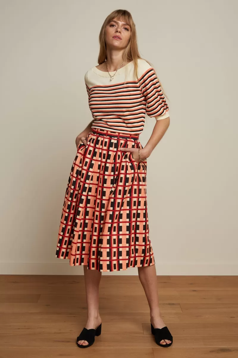 Vrouw King Louie Rokken-Suzette Pleat Skirt Rapezzi