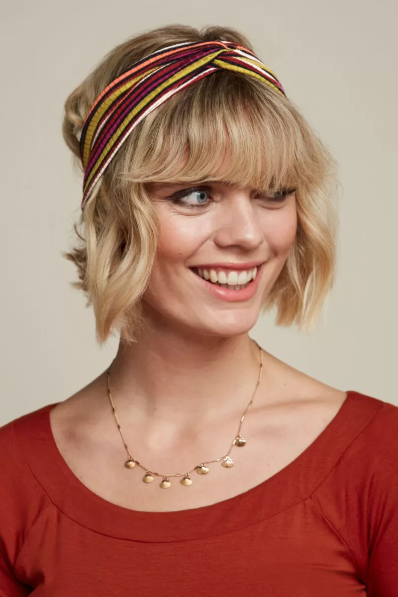 Vrouw King Louie Vintage Accessoires-Twist Hairband Brunelli Stripe