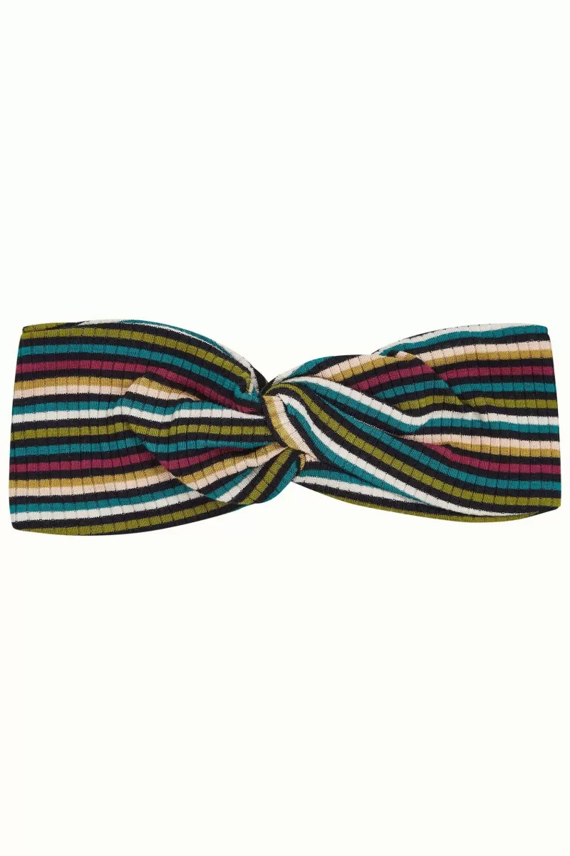 Vrouw King Louie Vintage Accessoires-Twist Hairband Brunelli Stripe