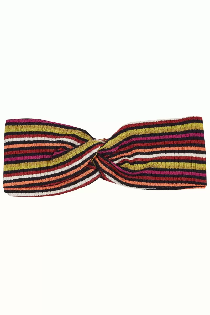 Vrouw King Louie Vintage Accessoires-Twist Hairband Brunelli Stripe