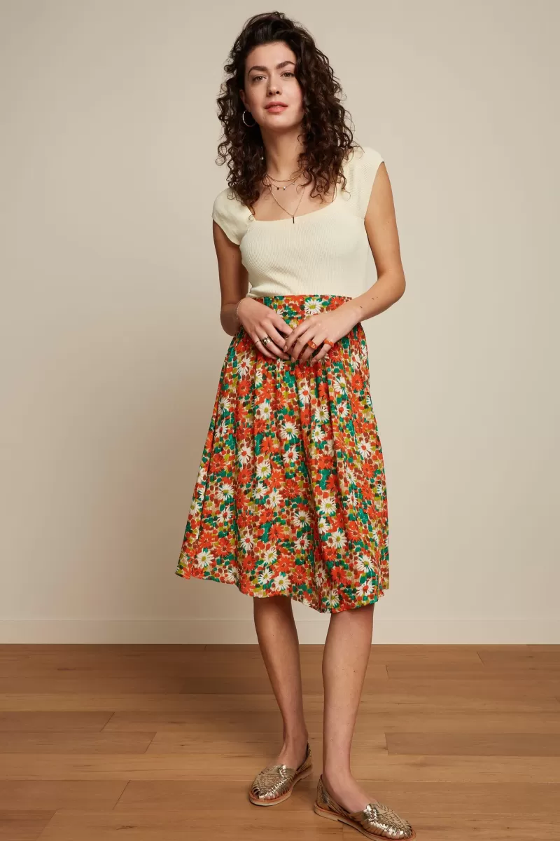 Vrouw King Louie Rokken-Valeria Skirt Keylime